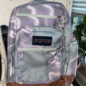 JanSport Gray and Purple iridescent women’s Backpack